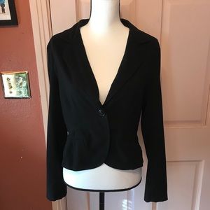 Cropped Black Blazer